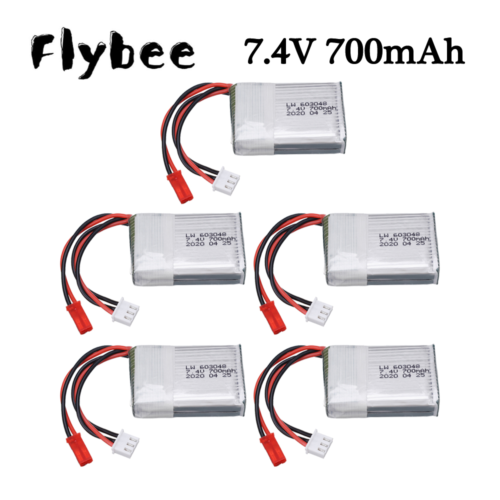 Drone Rc Quadcopter Controller - 7.4V 700mAh 25c Lipo Battery For