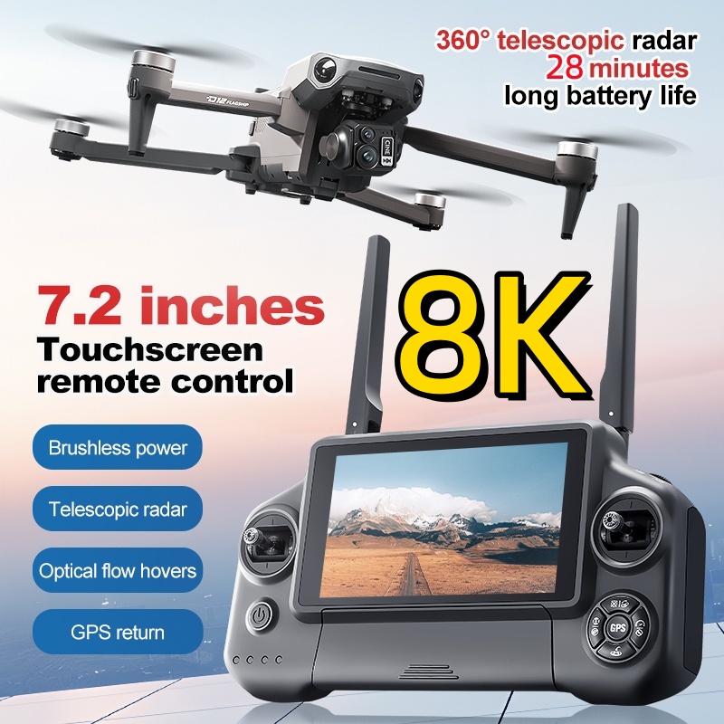 8K 3 Axis Gimbal Brushless 7.2 - Drone Rc App review and price