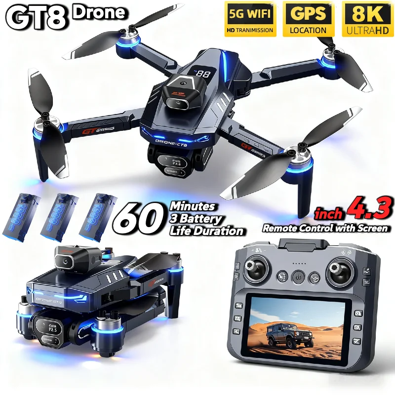 HOT For LSRC GT8 Drone 4K Prof - Drone Gps Rc Tt36 review and price