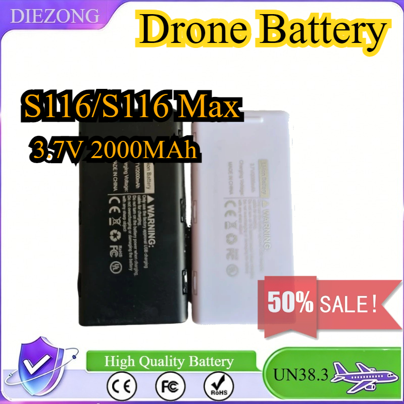 3.7V 2000MAh Battery for S116  - Drone Rc S116 review and price