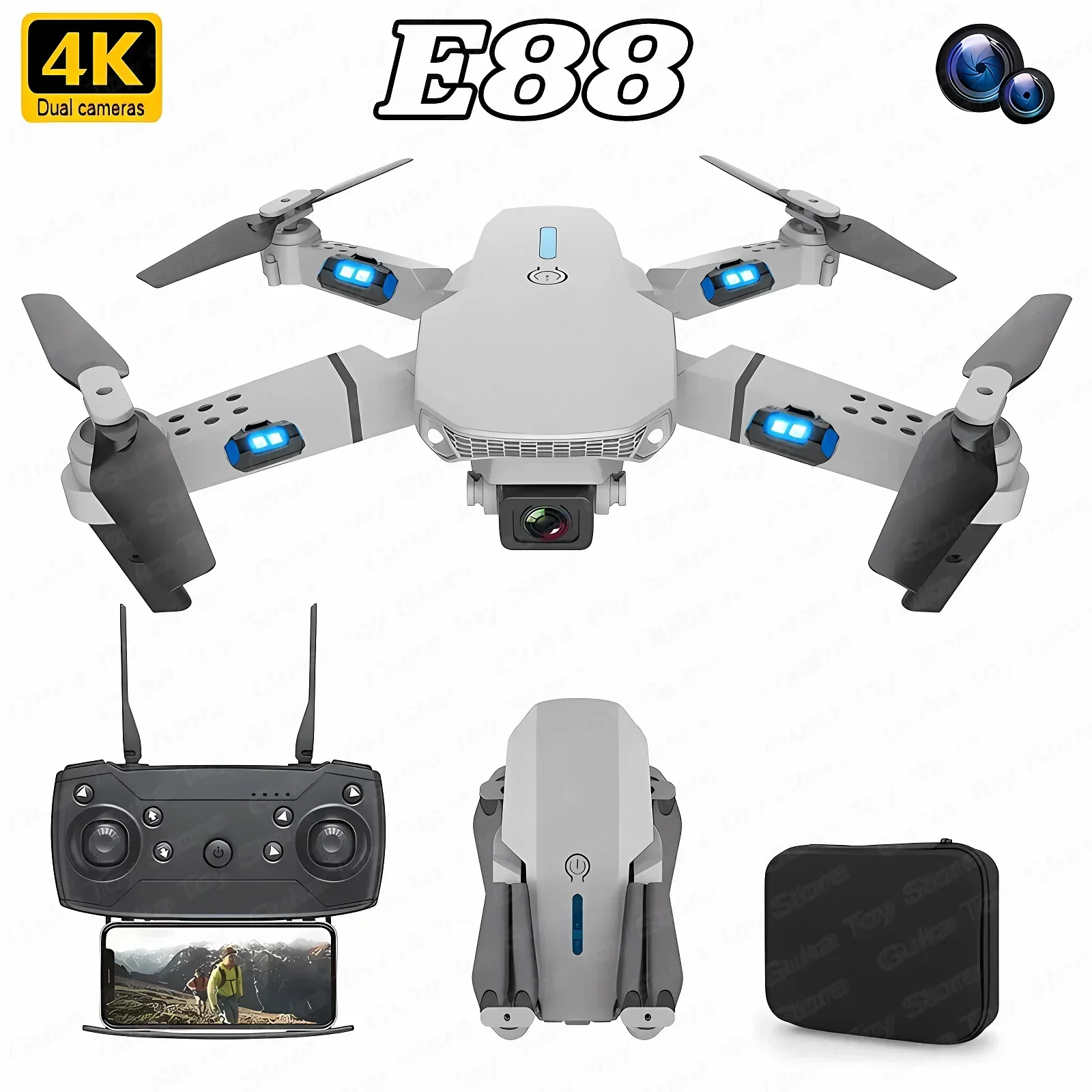 E88 Pro WIFI FPV Drone Wide An - Drone Rc App review and price