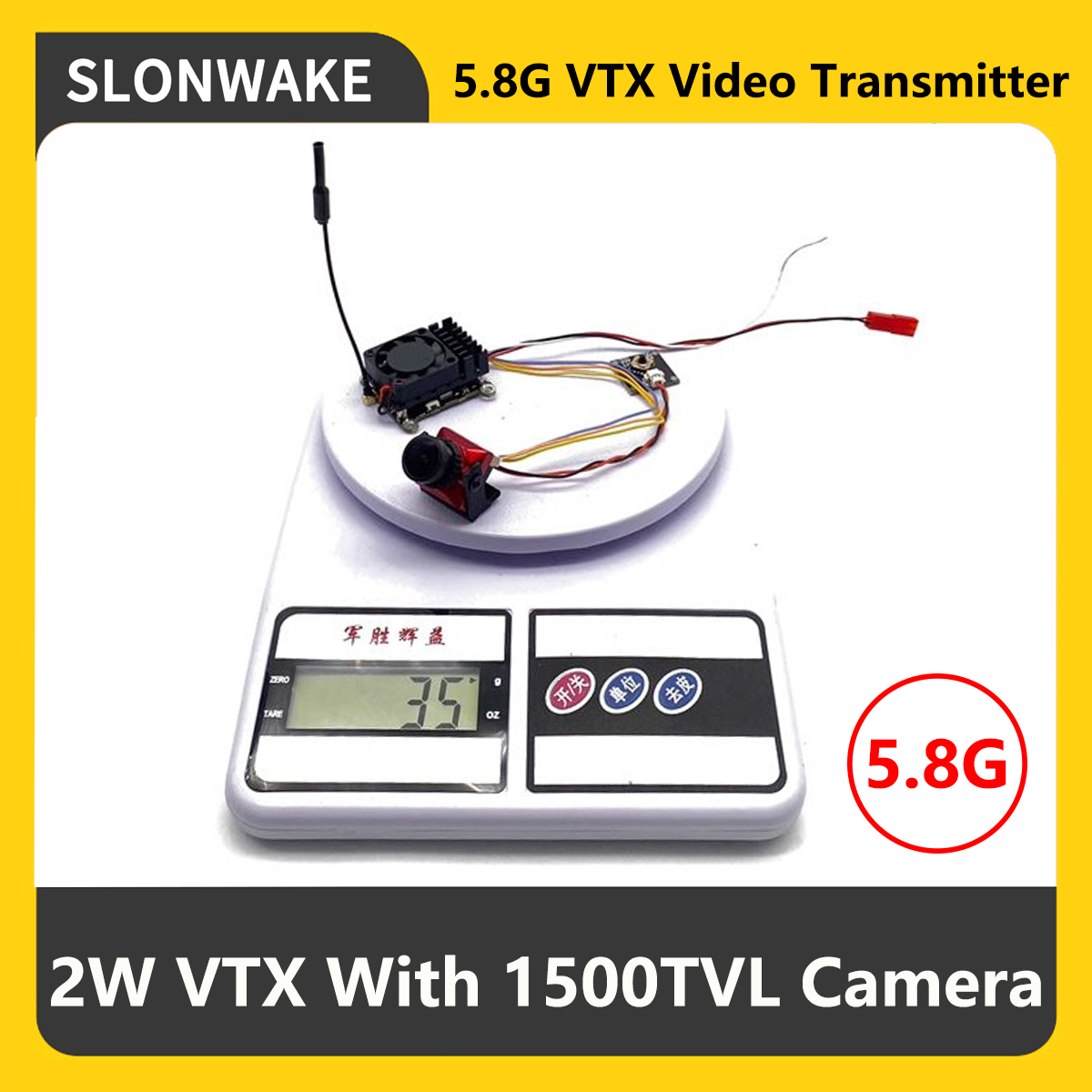 SLONWAKE 5.8G 2000mW FPV VTX T - Fpv Drone Camera review and price