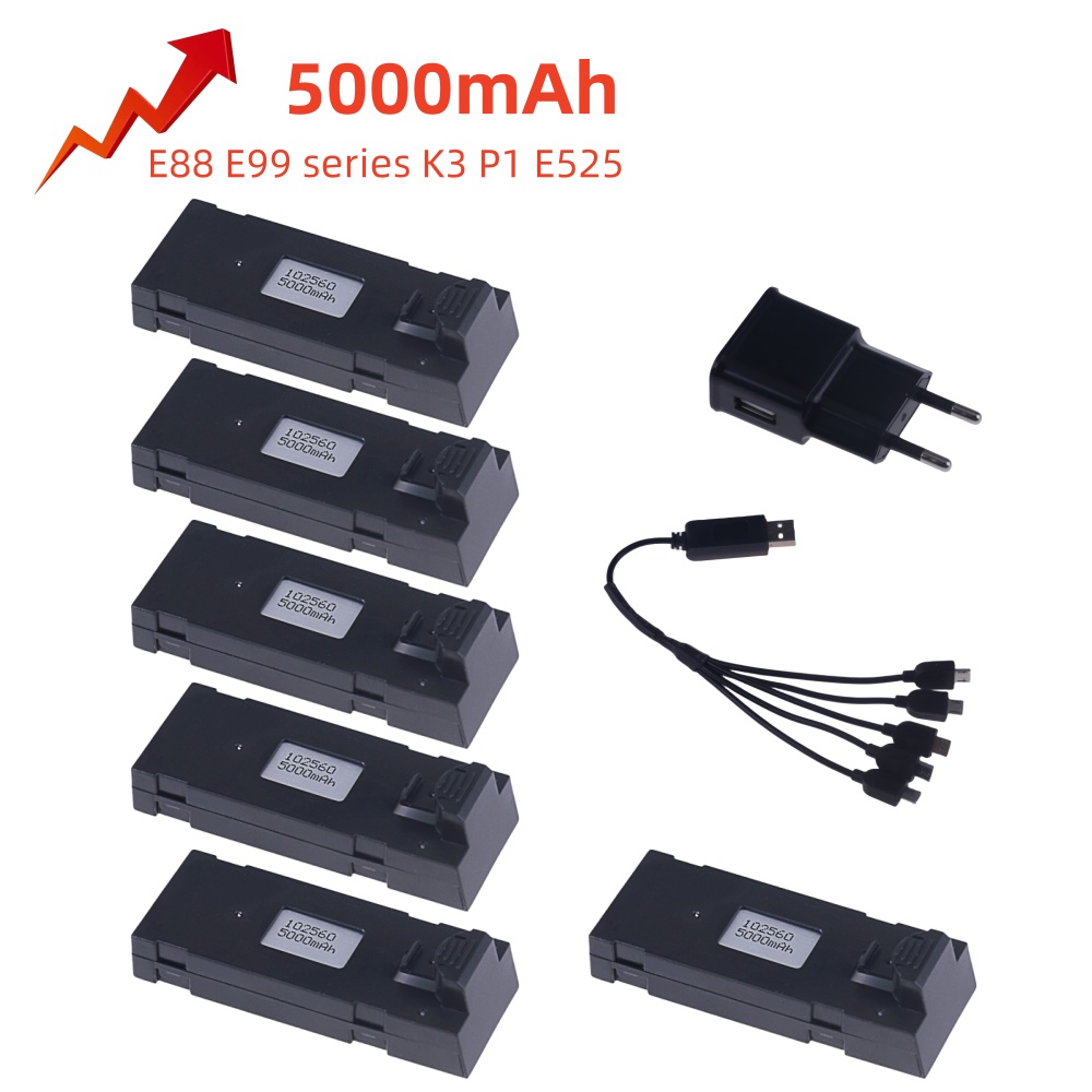 3.7V 5000Mah RC Drone Battery  - Drone Rc E99 K3 review and price