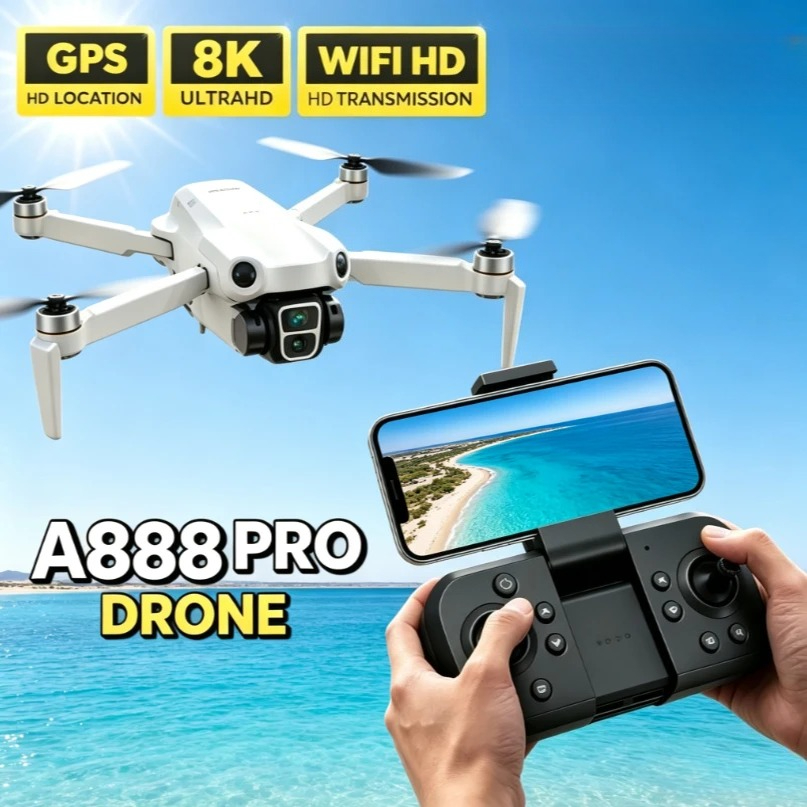 Original A888 GPS FPV Drone Fo - Drone E88Pro Rc 4K review and price