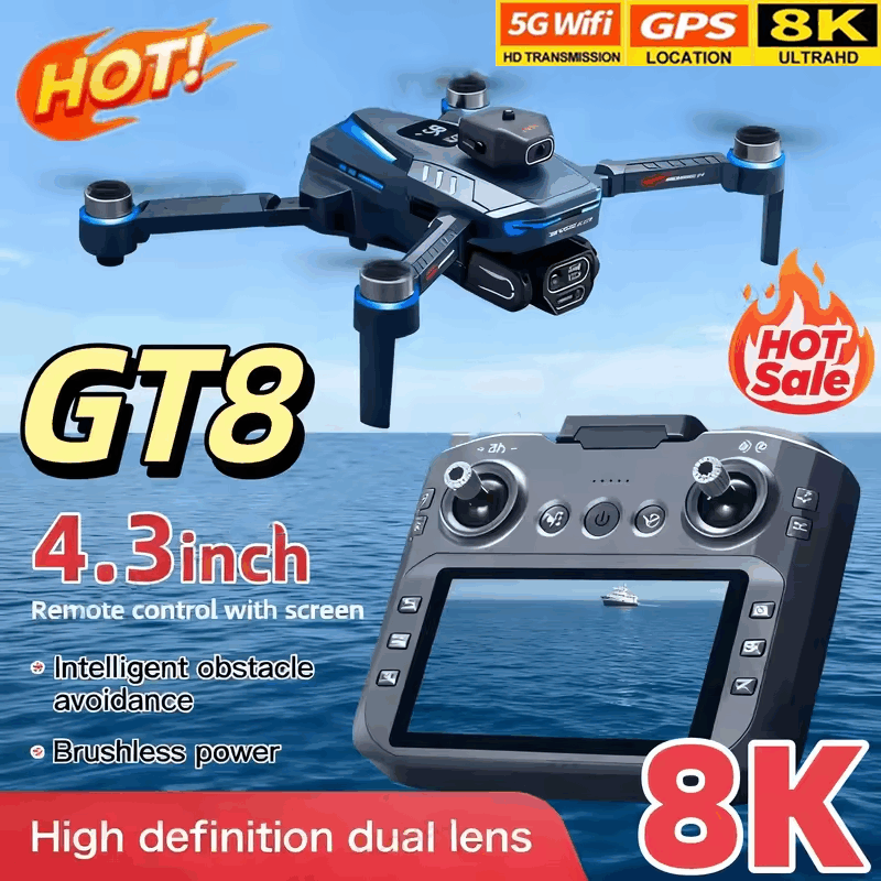 GT8 Drone 8K HD Camera 5G WIFI - Drone Rc Controller Price review and price