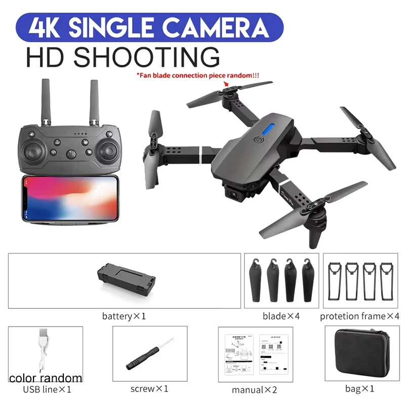 4K E88Pro drone with 1080P dua - Drone E88Pro Rc 4K review and price